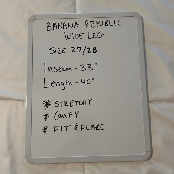 Banana Republic Women’s Wide Leg Denim Jean Size 27/28 Fit & Flare! - Picture 9 of 9